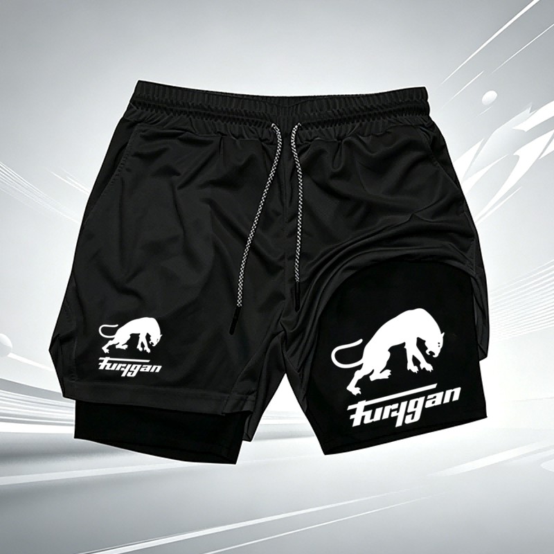 Compression Shorts Athletes - Erkek Furygan Panter Desenli 2'si 1