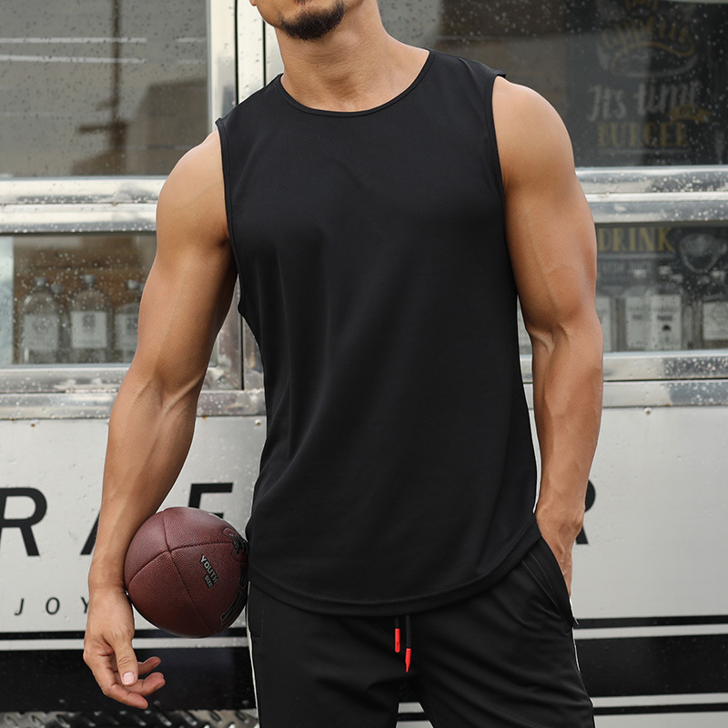 Sleeveless Undershirt - Erkek spor salonu kolsuz bluz spor