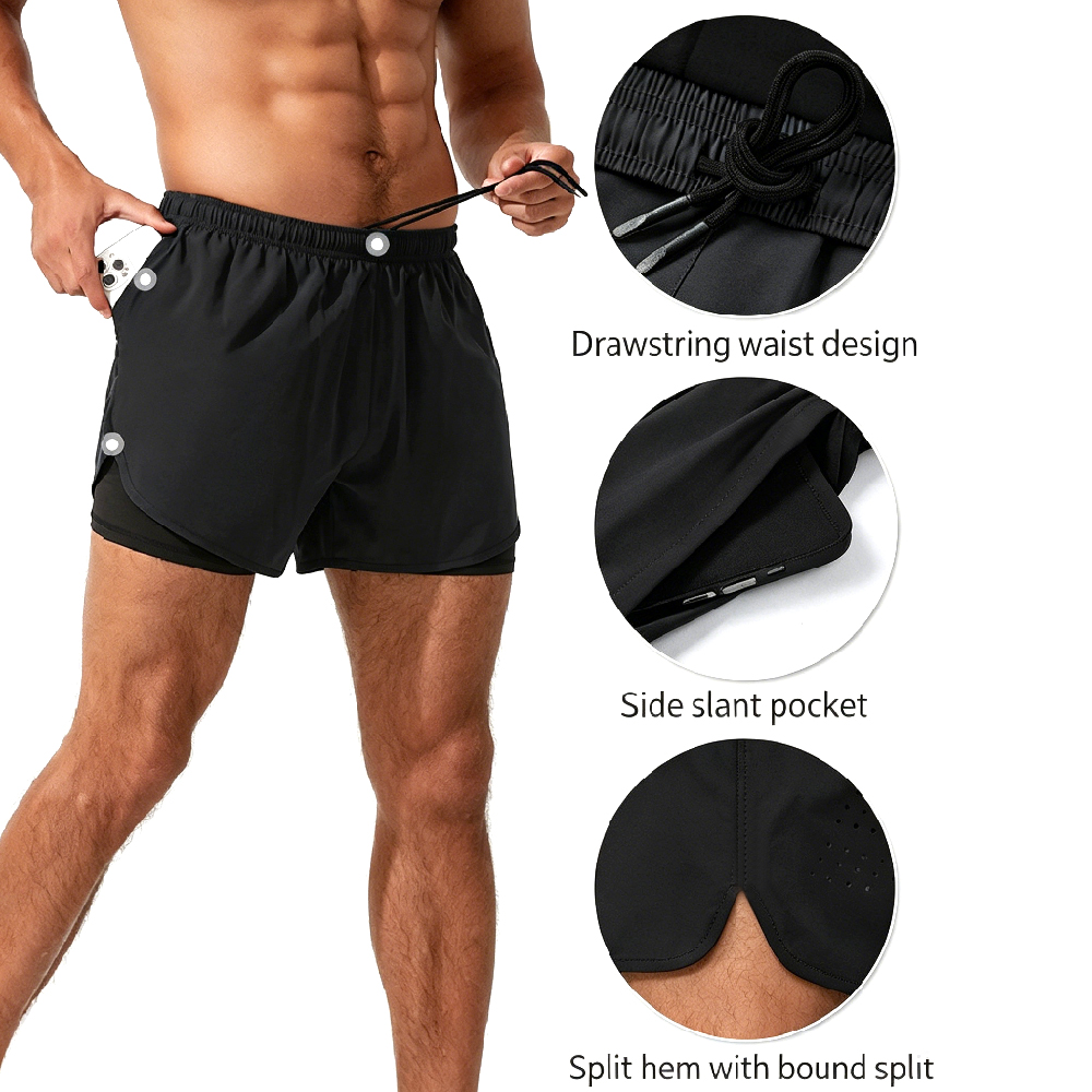 1 adet erkek 2'si 1 arada koşu - Compression Shorts Athletes incelemesi ve fiyatı